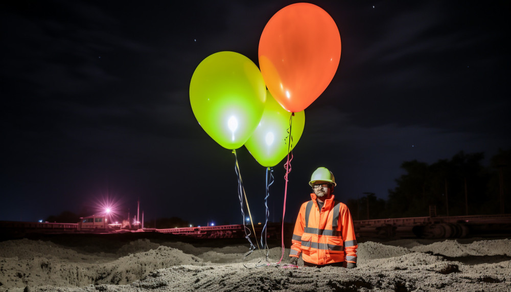 Comment les ballons éclairants contribuent-ils à la sécurité des chantiers nocturnes ?